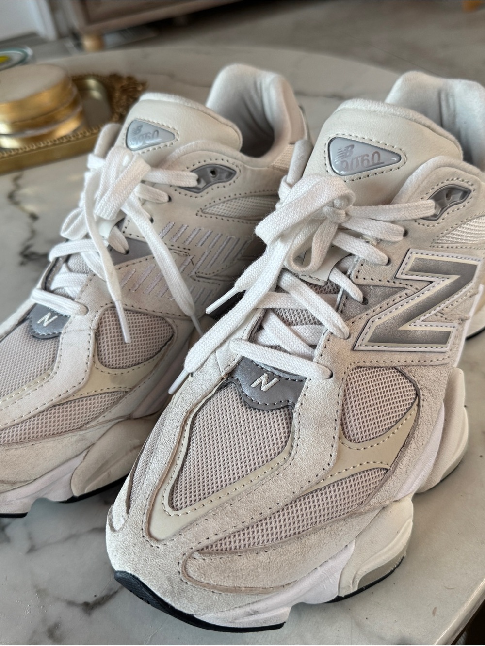New Balance 9060 Mens Beige and Gray 10.5